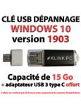 Clé USB de dépannage Windows 10 version 1903 (19H1) (Klink PC)