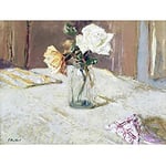 Vuillard Roses Glass Vase Flowers Still Life Painting Unframed Wall Art Print Poster Home Decor Premium