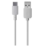 Câble Type C (USB C) pour Asus Zenfone 3 Deluxe ZS570KL / Zenfone 3 Ultra ZU680KL / Zenfone 3 ZE552KL - 1 mètre - Blanc