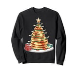 Pancake Pile Pancake Maker Christmas Hat Xmas Sweatshirt