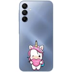 Coque pour Galaxy A15 4G et 5G licorne coeur kawaii I love you