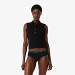 Lacoste Shorty coton stretch ceinture siglée Taille XXS Noir