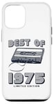 Coque pour iPhone 12/12 Pro Retro Best of 1975 Mixtape Vintage 50th Birthday Design