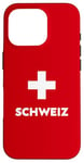 iPhone 16 Pro Switzerland Flag Suisse Swiss Schweiz White Red Case