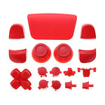 Ensemble complet de boutons de joysticks Dpad R1 L1 R2 L2 Boutons ABXY pour manette Sony PS5 (rose) (rouge)