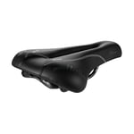 Selle Italia - Selle Vélo de Route, Cadre FeC Alloy Ø7, Selle Road Gran Turismo Duro-Tek, Confort Gel, Amortisseur, Femme, Noir, L2