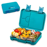 schmatzfatz Lunch Box Enfant, Boite Repas Compartiment, Boite à Lunch Bento Colorée, Boite a Gouter Enfant Sans BPA, Boite Dejeuners Etanche et Lavable au Lave-vaisselle, Boite Dejeuner et Tartine