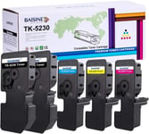 BAisine 5-Pack Compatible Kyocera Ecosys M5521CDW TK-5230 TK5230 Toner-patruuna TK-5230K TK-5230Y TK-5230m Tontti ECOSYS M5521CDW P5021CDN P5021CDW