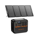 BLUETTI AC200PL Générateur Électrique avec Panneau Solaire PV120S, 2304Wh LiFePO4, 4*CA 2400W, AC200L,AC200MAX, AC200P  améliorée