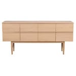 Rowico Moresby sideboard vitpigmenterad ek