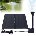 UISEBRT 20W Pompe de Fontaine Solaire, Pliable Pompes pour bassin de Jardin, Décoration de Jardin pour Étang de Poissons