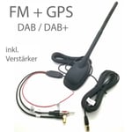 DAB-bilantenn + FM + GPS DACHANTENNE Universal DAB+ bilantenn KFZ-antenn