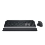 Logitech MX Keys S Combo: MX Master 3S, MX Keys S & MX Palm Rest - Graphite, Clavier Anglais QWERTY