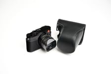 Genuine Real Leather Full Camera Case Bag Cover for Leica Q3 Black Color