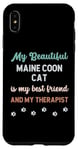 Coque pour iPhone XS Max Maine Coon Cat, maman, père, propriétaire, amoureux, thérapeute et ami