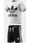 ADIDAS Ensemble short noir + tee shirt blanc Taille 6 mois