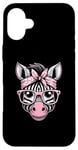 iPhone 16 Plus Zebra Pink Bandana Glasses Case