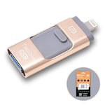 Clés USB à mémoire flash pour iPhone 32 Go ios Lightning Photo Music Vault, Extension de mémoire externe Stick USB vers USB pour i