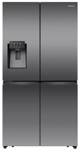 Hisense 585L Quad Door Fridge Freezer with Ice & Water Dispenser - Black Steel