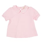 Copenhagen Colors Solid Kortärmad Blus Med Krage Ballerina | Rosa | 98 cm