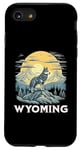 Coque pour iPhone SE (2020) / 7 / 8 Wyoming Loup gris Destination de vacances Faune