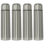 4x Stainless Steel Insulated Bottle 750ml Insulation Flask Thermos Coffee Pot