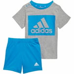 Lasten urheiluasu Adidas Essentials Sininen Harmaa (Koko: 9-12 kuukautta)