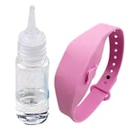 Handgel Alcogel Handsprit Förvaring Armband Skydd - Rosa