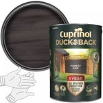 Cuprinol 5 year Ducksback 5L Waterproof Paint for Wood Shed & Fence Forest Oak+G