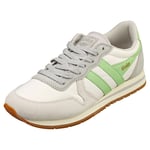 Gola Daytona Chute Womens Off White Green Fashion Trainers - 8 UK