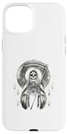 Coque pour iPhone 15 Plus Santa Muerte Sacred Art - Squelette mystique avec faux