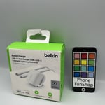 Genuine BELKIN USB-C WALL CHARGER 20W WCA006my1MWH-B5  Brand New In Sealed Box