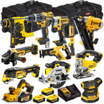 Dewalt 18V XR 12 Piece Power Tool Kit 3 x 5Ah Battery Charger & Bag T4TKIT-8064