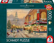 Schmidt Spiele- Thomas Kinkade, Un Souhait de Noël, Puzzle de 1 000 pièces, 59936, Coloré