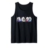 Ghost Reading Book Halloween Bookworm Reader Bibliophile Tank Top