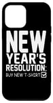 iPhone 12 mini New Year's Resolution Buy New - Funny New Year Case