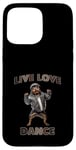 Coque pour iPhone 15 Pro Max Live Love Dance Cool Dog Hip Hop Vibes