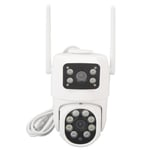 New Smart Outdoor Camera PTZ Wifi Dual Lens Security Camera Motion Detection Two