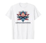 Lotus For Potus USA Election Red White And Blue T-Shirt