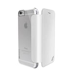 X-Doria Coque Portefeuille de pour iPhone 6s Plus et iPhone 6 Plus (Engage Folio) avec arrière Transparent en Polycarbonate, Crème