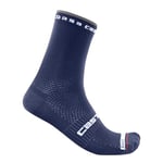 CASTELLI 4521026-424 ROSSO CORSA PRO 15 SOCK Men's Socks Belgian Blue XL