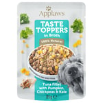 Applaws Taste Toppers Pouch liemessä -säästöpakkaus 24 x 85 g - tonnikala, kurpitsa, lehtikaali & kikherne