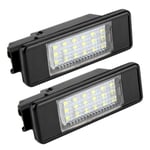 2st Bil LED-ljus Nummerskylt Bakljus 18 SMD 3528 LED-ljus för Citroen C2 C3 C4 C5 C6 DS3 för 106 207 307