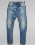 JEANS G-STAR HOMME 3301 TAEPERED PRESTORED  (sena - medium aged)  SIZE W28 L32