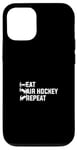 Coque pour iPhone 12/12 Pro Eat Air Hockey Repeat - Air Hockey