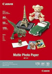 Canon MP101 Matte Photo Paper (A4, 170GSM, 50 Sheets), Black (US IMPORT)