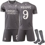 2024-2025 Real Madrid Aawy Barn- och Vuxen Fotbollströja Jersey Nr. 9 Mbappe 20