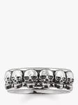 THOMAS SABO Men's Rebel At Heart Skull Ring, Silver