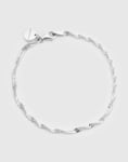 SYSTER P Herringbone Twisted Armband Silver ML