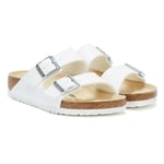 Birkenstock Mens Womens Arizona Birko-Flor Sandals -(White) Rubber - Size UK 4